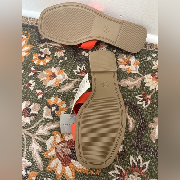 NWT A New Day Nina Slide Sandals in orange size 6.5 - Picture 5 of 5